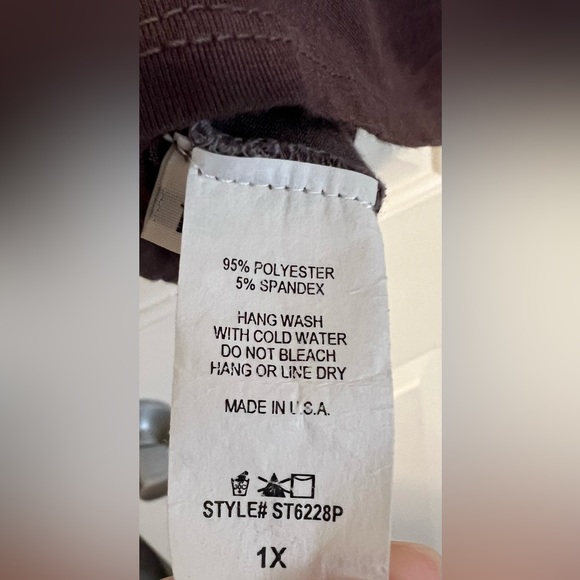 Soft, Long Sleeve, Tie Dye Top from Glitzy Girlz, 1X - Picture 5 of 5